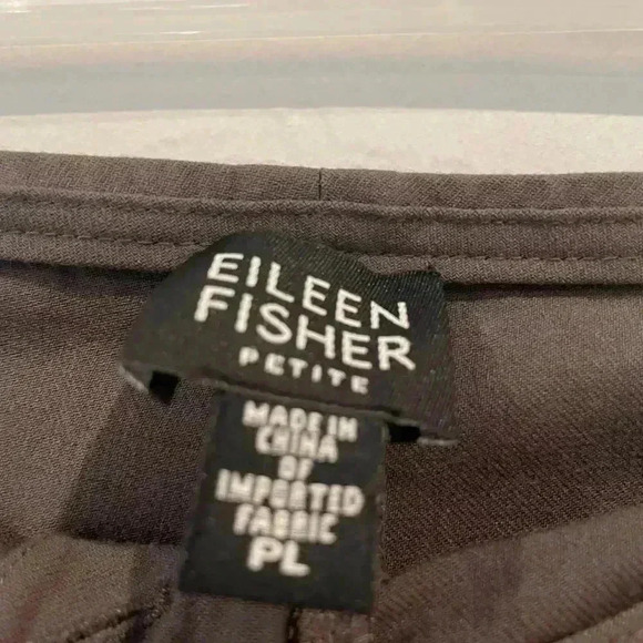 Eileen Fisher Grey Pull On Dress Pants Size PS Wool/Viscose/Lycra 34'' Waist - Picture 3 of 4